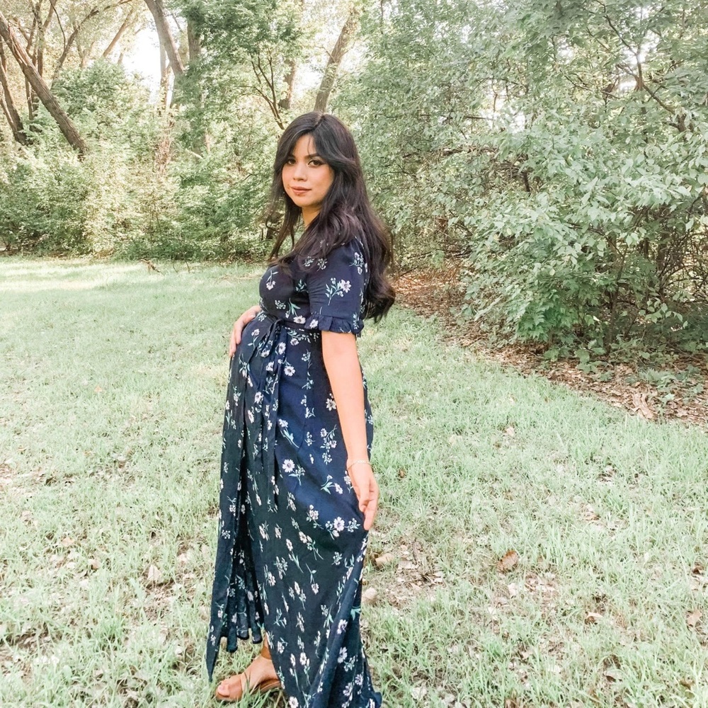 Papaya wrap large dress